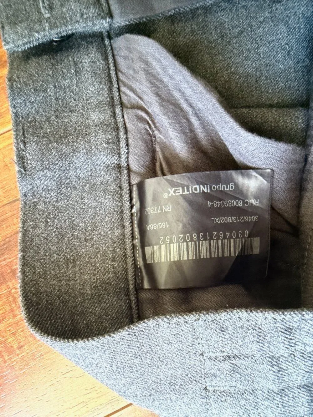 Zara Charcoal Gray Tailored Dress Pants Straight Leg